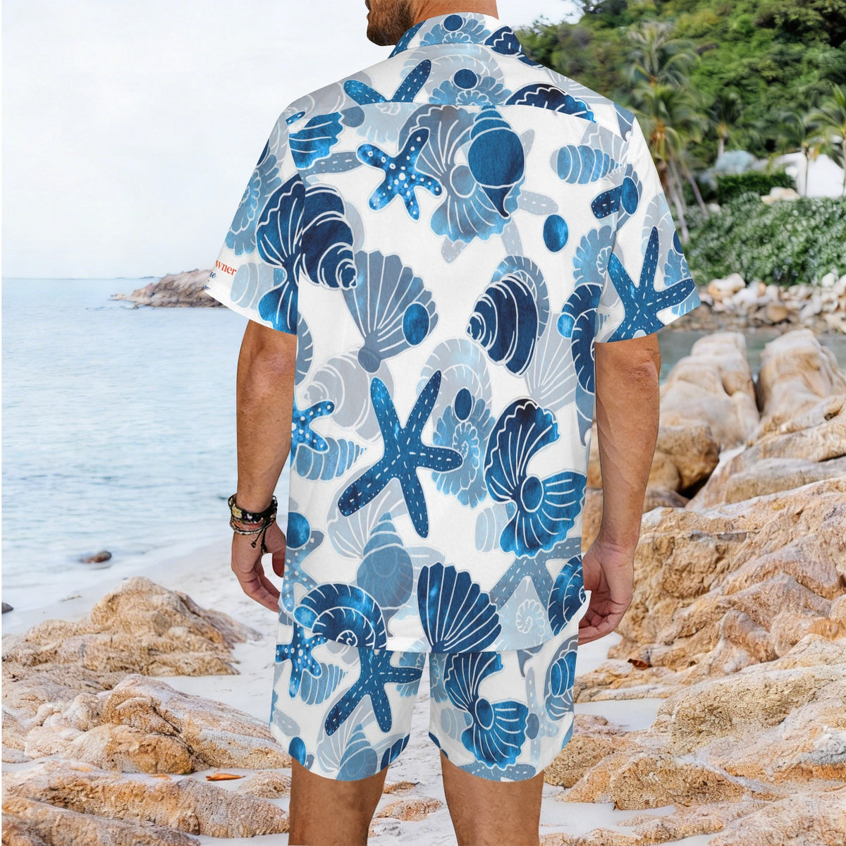 Men's Hawaiian Shirt & Shorts Set